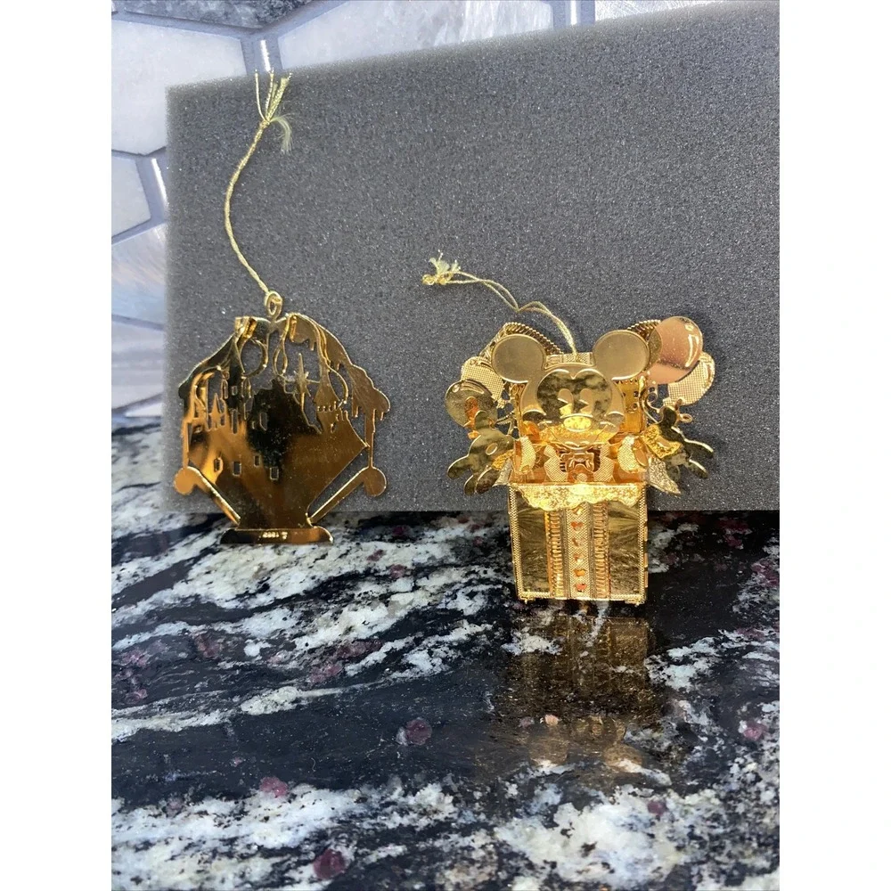 Danbury Mint Gold Disney Ornaments
